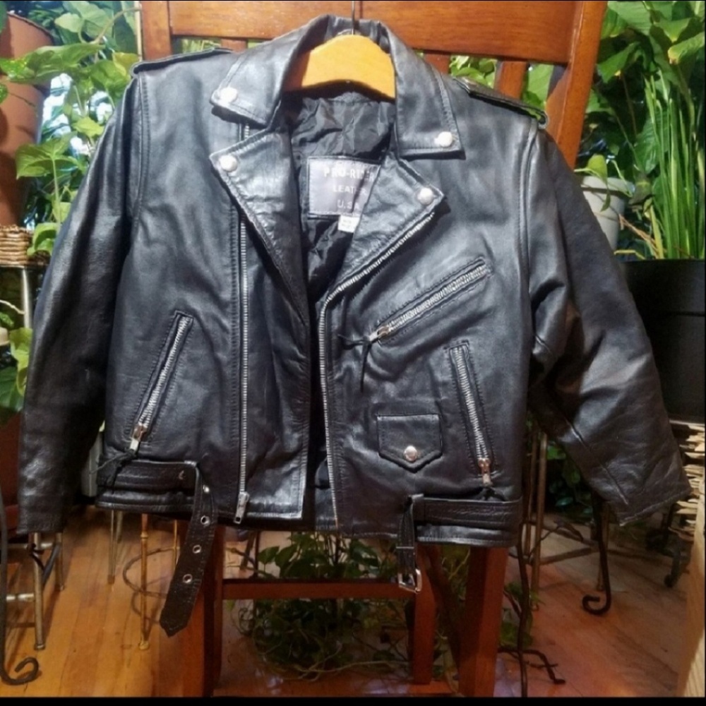 Pro Rider Black Leather Jacket Size Large - Picture 4 of 8